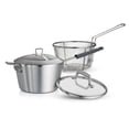 thumbnail image 1 of Tramontina Pro Fusion 5.5-Quart Heavy-Gauge Aluminum 3.2MM Nonstick Deep Fryer with Lid, Progrey, Oven-Safe, Dishwasher Safe, 1 of 4