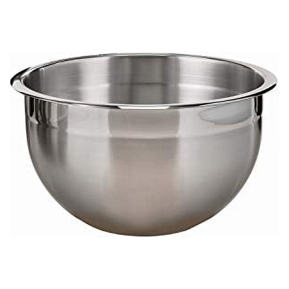 Winco 8-Quart Stainless Steel Mixing Bowl - Deep, Commercial Grade, Dishwasher Safe