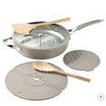 thumbnail image 1 of Tramontina 5-quart All-In-One Plus Ceramic Non-Stick Pan, 7-piece Set, Gray, 1 of 2
