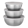 thumbnail image 1 of Tramontina 6-Piece Stainless Steel Bowl Shape Container Set with Frosted Lids, Dishwasher Safe, 1 of 4