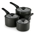 thumbnail image 1 of Tramontina 6 Piece Ceramic Nonstick Nesting Cookware Set — Stackable, Space Saving Set - Dark Gray, 1 of 10