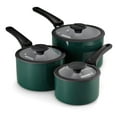 thumbnail image 1 of Tramontina 6 Piece Ceramic Nonstick Nesting Cookware Set — Stackable, Space Saving Set - Mediterranean, 1 of 11