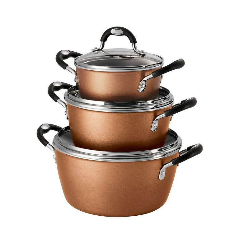 Tramontina 6-Piece Stackable Cookware Set - Copper 