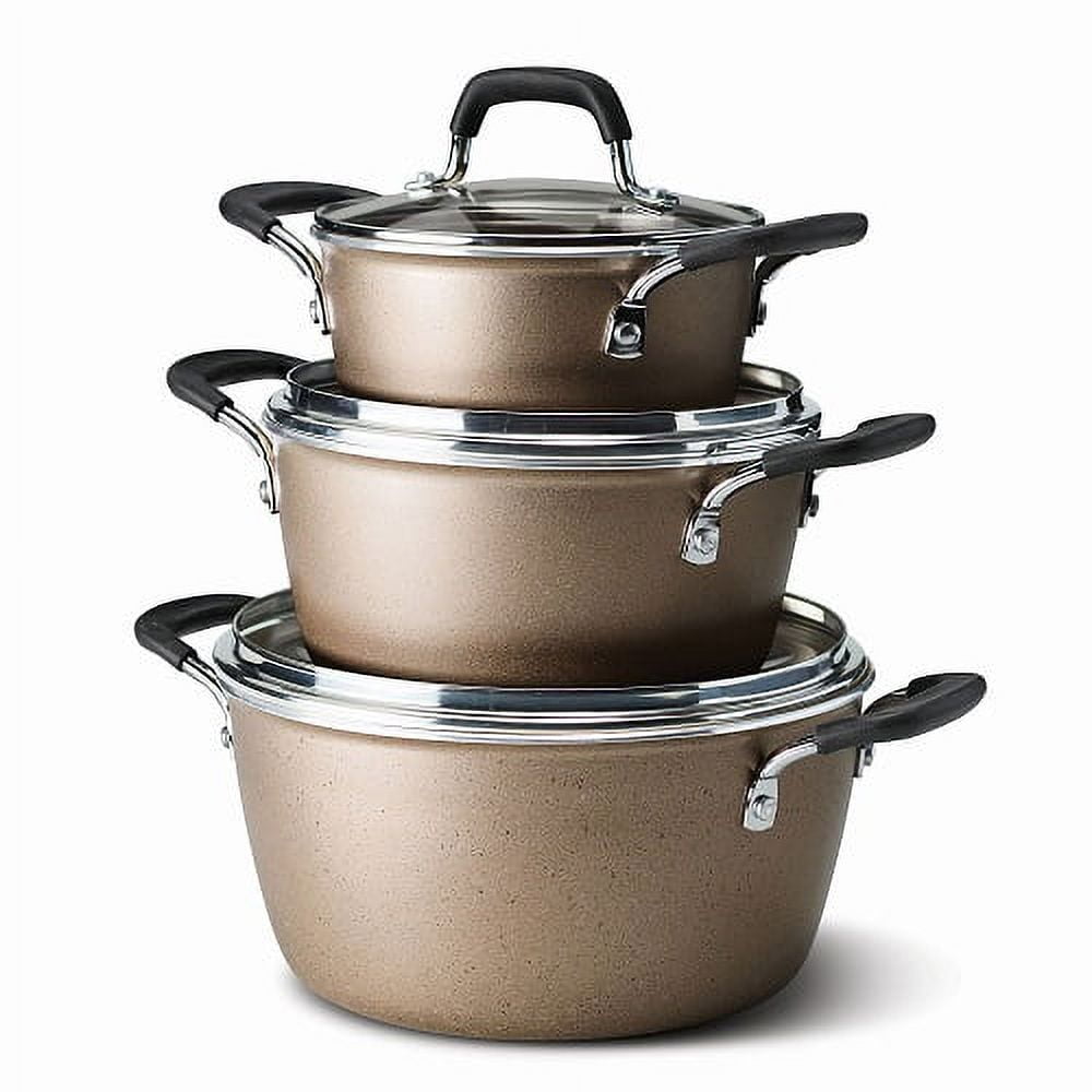 Tramontina tramontina 6 pc stainless steel stackable cookware set,  80154/547ds