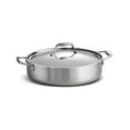 thumbnail image 1 of Tramontina Signature 6-Quart Tri-Ply Clad Stainless Steel Braiser with Lid, Induction Ready, Oven-Safe, Dishwasher Safe, 1 of 6