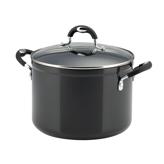 Tramontina 8 Qt Style Gray CERAMIC Covered Stock Pot