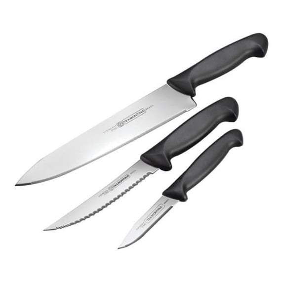 Tramontina 80020-505 Stainless Steel Kitchen Knife Set 3 Piece