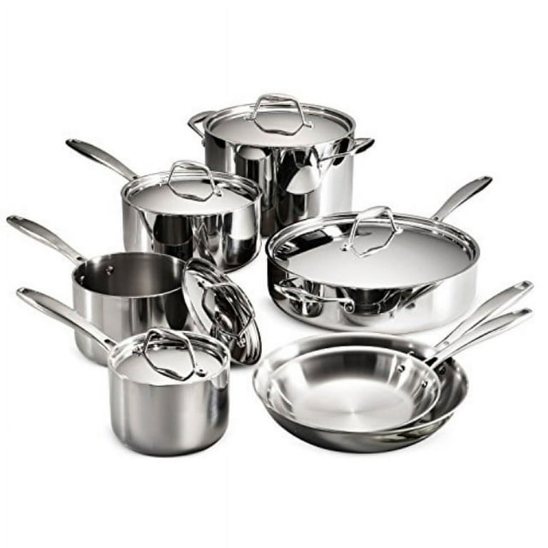 Tramontina 12 Piece Gourmet Stainless Steel Cookware Set Induction