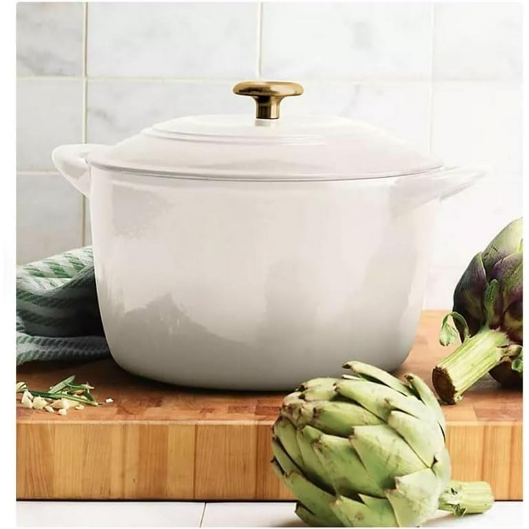 Tramontina Enameled Cast Iron 7-Quart Round Dutch Oven, Covered - Main Image