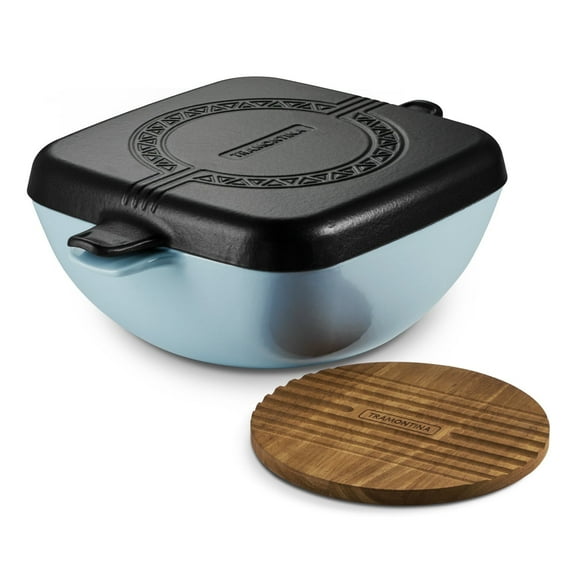 Tramontina Cultura 6.5 Qt Enameled Cast Iron Multi-Cooker with Reversible Lid