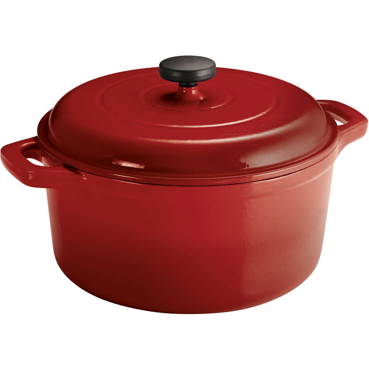 Tramontina Enameled Cast Iron 6.5 Quart Round Dutch Oven, Red - image 1 of 7