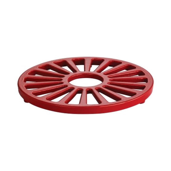 Tramontina Bestow 7-Inch Enameled Cast Iron Round Trivet, Gradated Red
