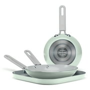 Tramontina EveryDay 3 Pk Ceramic Fry Pan/Griddle Set Green