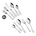 thumbnail image 1 of Tramontina Firenze 45-Piece Stainless Steel Flatware Set –  Mirror-Polished, Service for 8, Includes Serving Utensils Silverware Set, 1 of 13