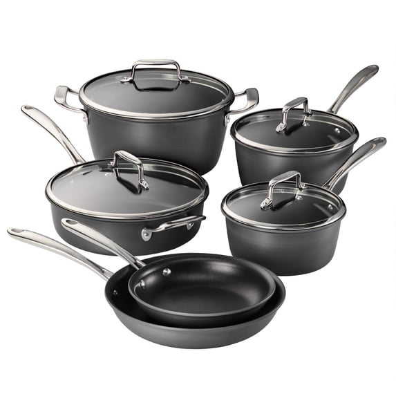 Tramontina Gourmet 10 Pc Hard Anodized Aluminum Nonstick Cookware Set