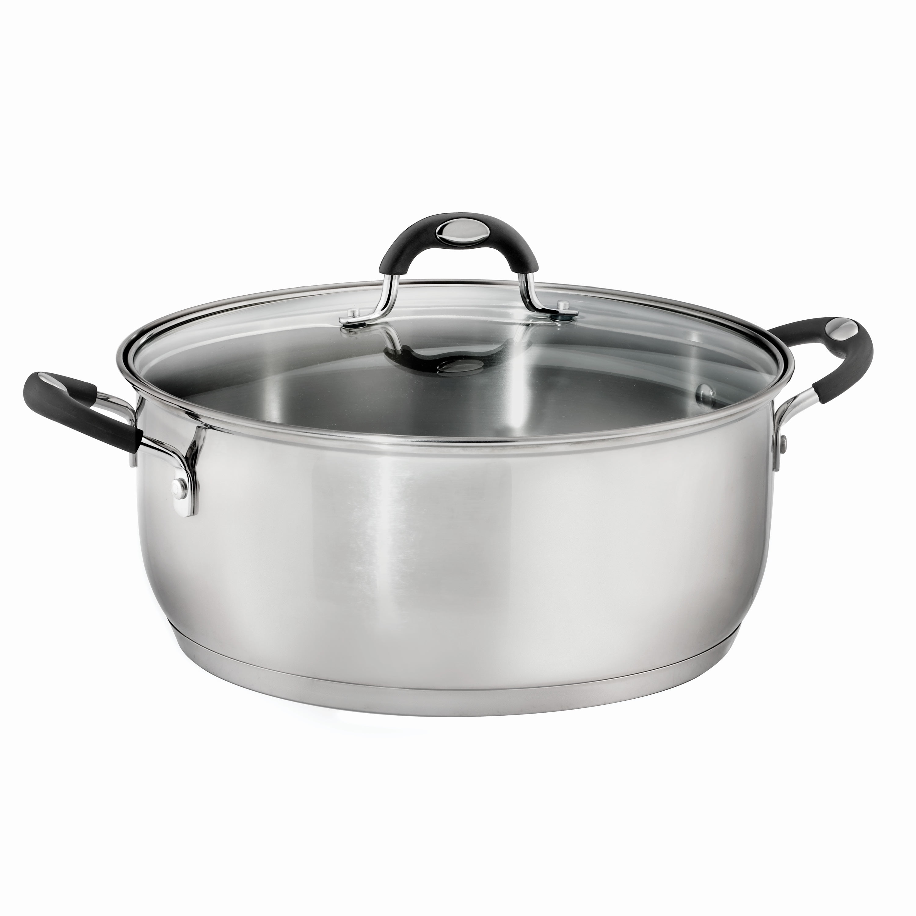 Tramontina Gourmet Tri-Ply Clad 5 qt Covered Dutch Oven, Stainless Steel