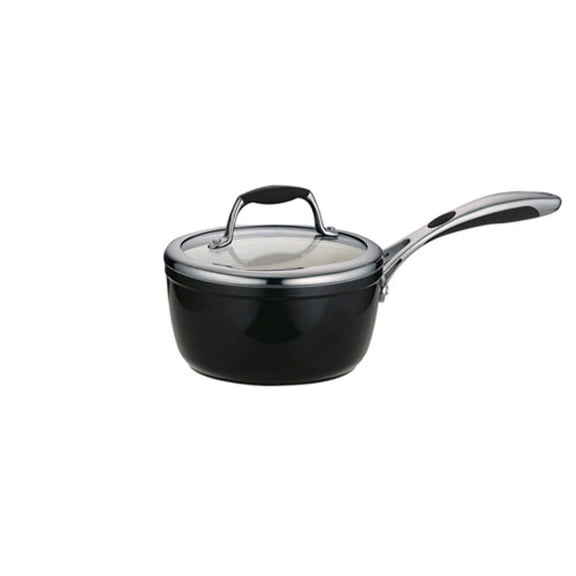 Tramontina Gourmet 1.5-Quart Heavy-Gauge Aluminum Ceramic Sauce Pan with Lid, Oven-Safe