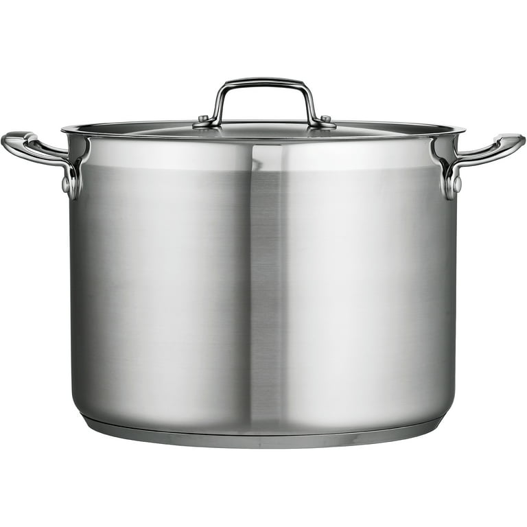 Tramontina Stainless Steel Dutch Oven Stock Pot, Tri-Ply Clad 8 Qt Gourmet