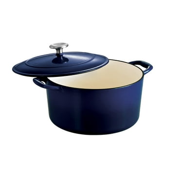 Tramontina Gourmet Enameled Cast Iron Covered Round Dutch Oven - Gradated Cobalt