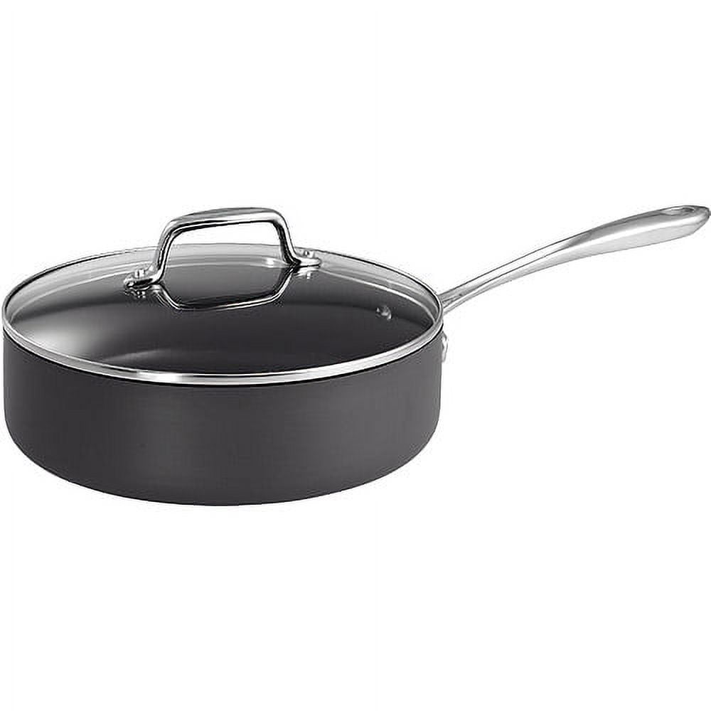 Tramontina 5.5 qt. Hard-Anodized Aluminum Nonstick Covered Deep Saute Pan  80123/072DS - The Home Depot