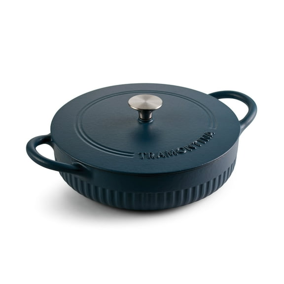 Tramontina Mesa 3.5 Qt Enameled Cast Iron Braiser Blue