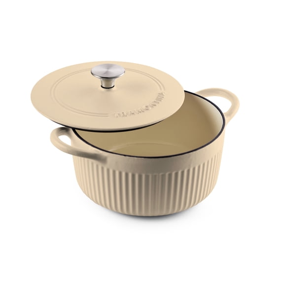 Tramontina Mesa 3.5 Qt Enameled Cast Iron Dutch Oven with Lid - Tan