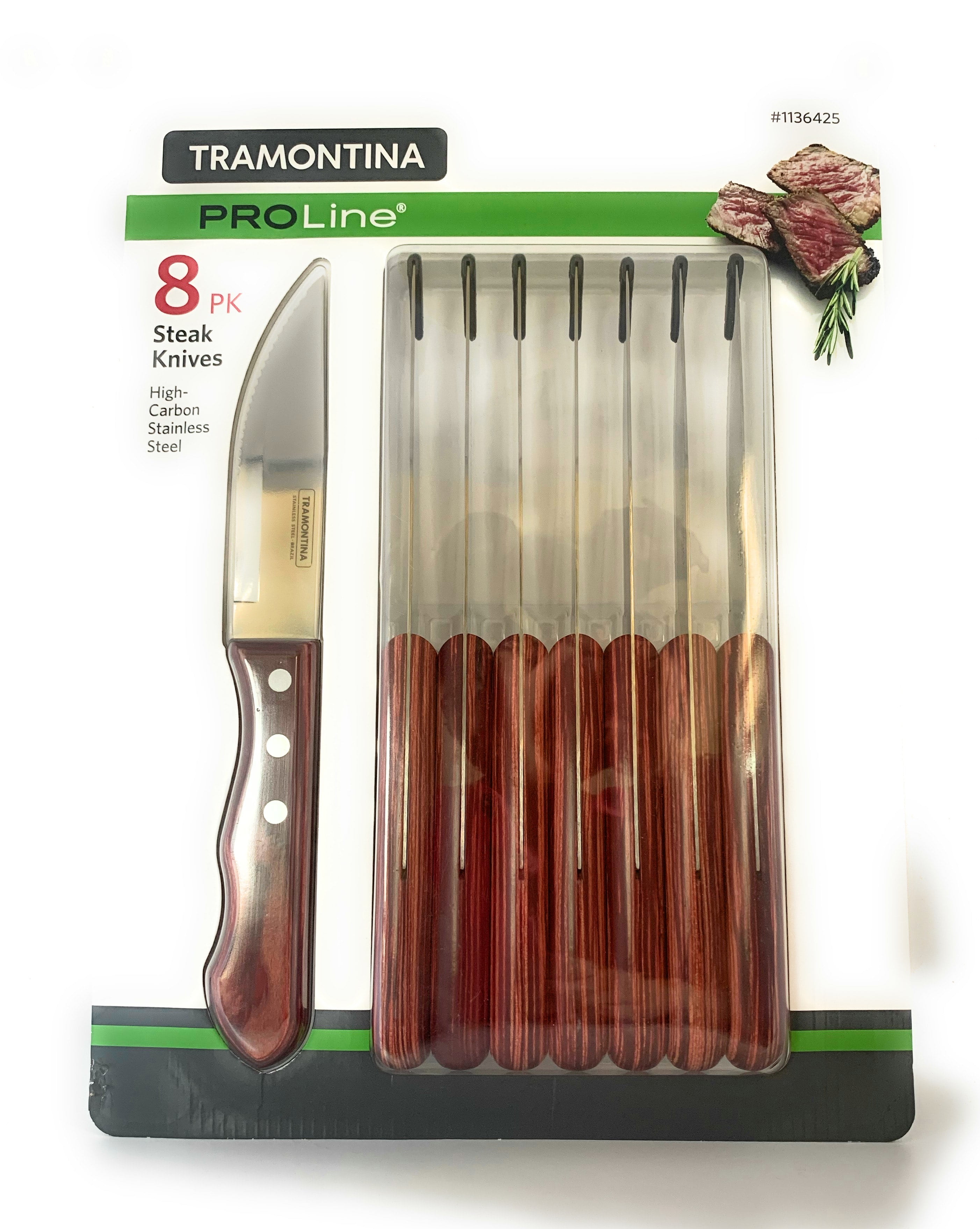 Tramontina ProLine Poly-Handle Steak Knives, Stainless Steel, 12 ct