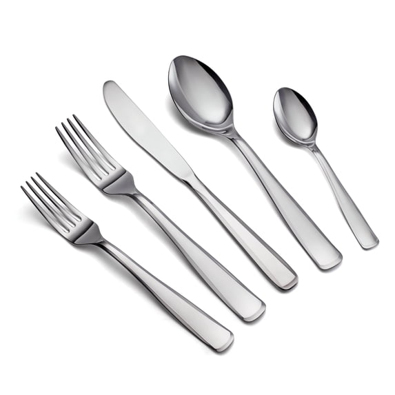 Tramontina Pacific 20-Piece Stainless Steel Flatware Set – Mirror-Polished Finish, Knives, Forks & Spoons Silverware Set, Rust-Resistant