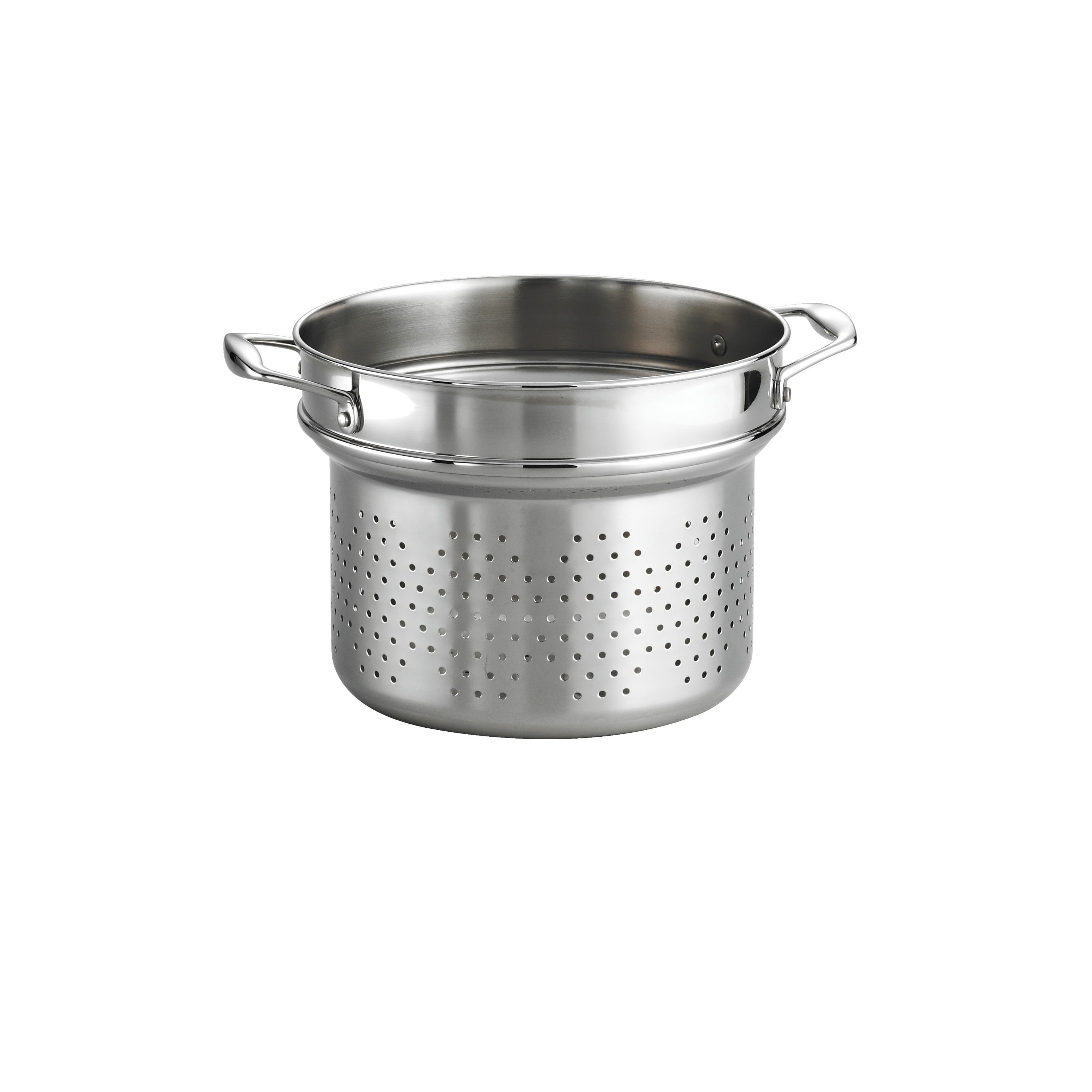 Tramontina Stainless Steel 8-Quart Pasta Insert with Riveted Handles