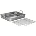 thumbnail image 1 of Tramontina Prima 16.5-Inch Stainless Steel Roasting Pan with Basting Grill, Oven-Safe, Dishwasher Safe, 1 of 11