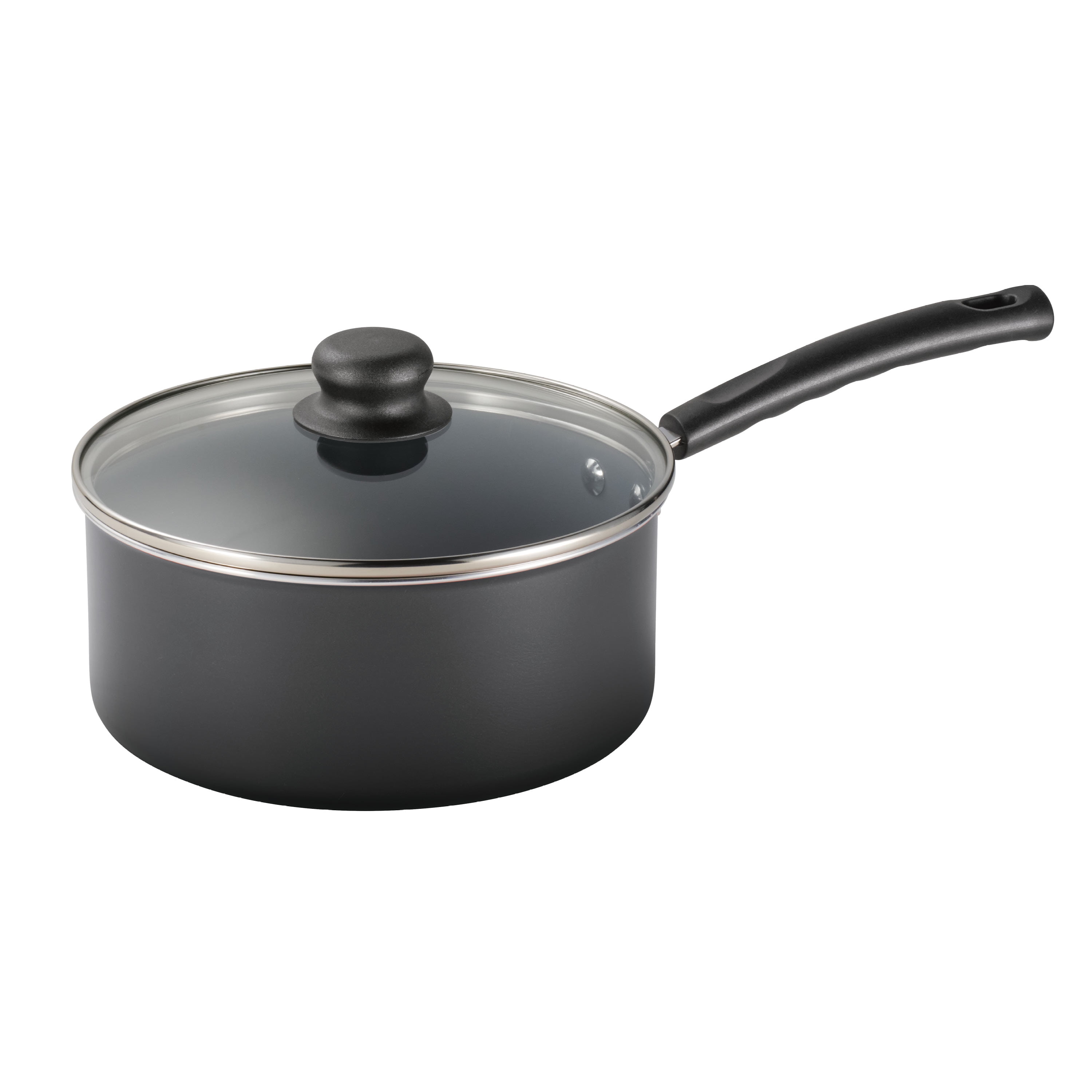 Tramontina PrimaWare 3 Quart Ceramic Steel Gray Covered Sauce Pan