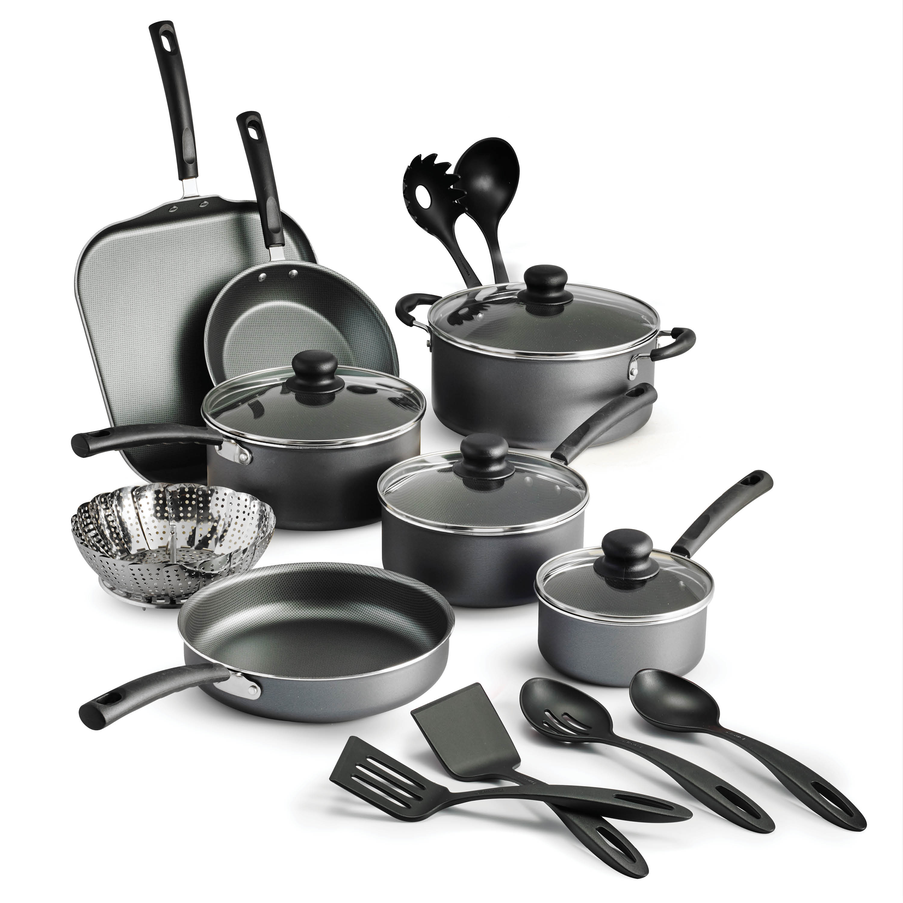 Tramontina Primaware 18 Piece Non-stick Cookware Set, Steel Gray - image 1 of 27