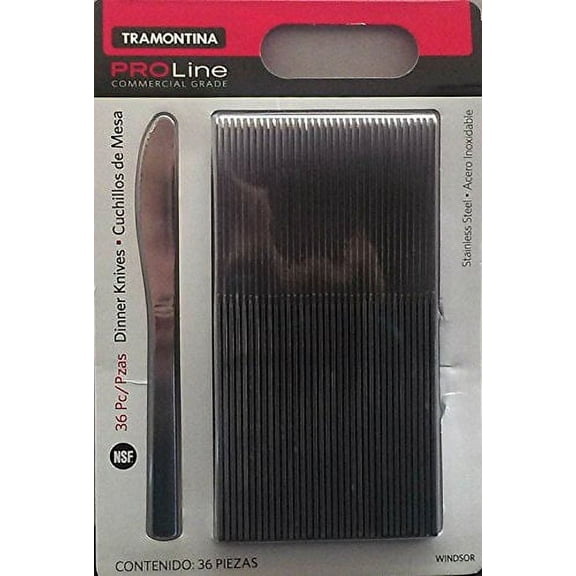 Tramontina Pro Line 36 Dinner Knives Commercial Grade Stainless Steel