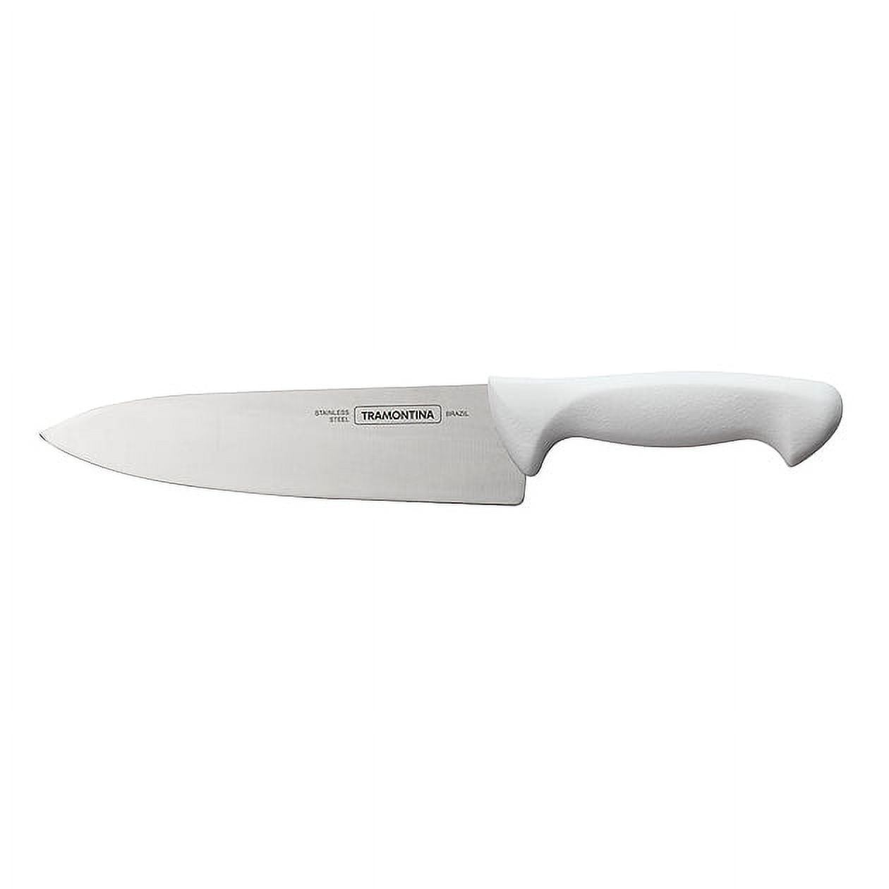 Kit for Chefs with Tramontina Professional Knives With Stainless Steel  Blades And White Polypropylene Handles 6 Pieces