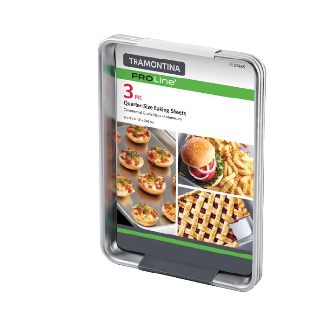 Tramontina Quarter Size Aluminum Baking Sheet Pans Set of 3