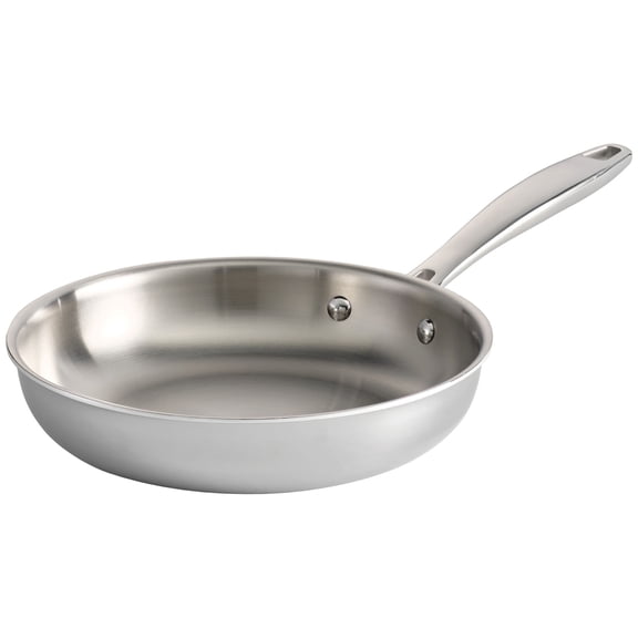 Tramontina Signature 8-Inch Tri-Ply Clad Stainless Steel Mirror Polished Small Fry Pan, Induction Ready, Oven-Safe