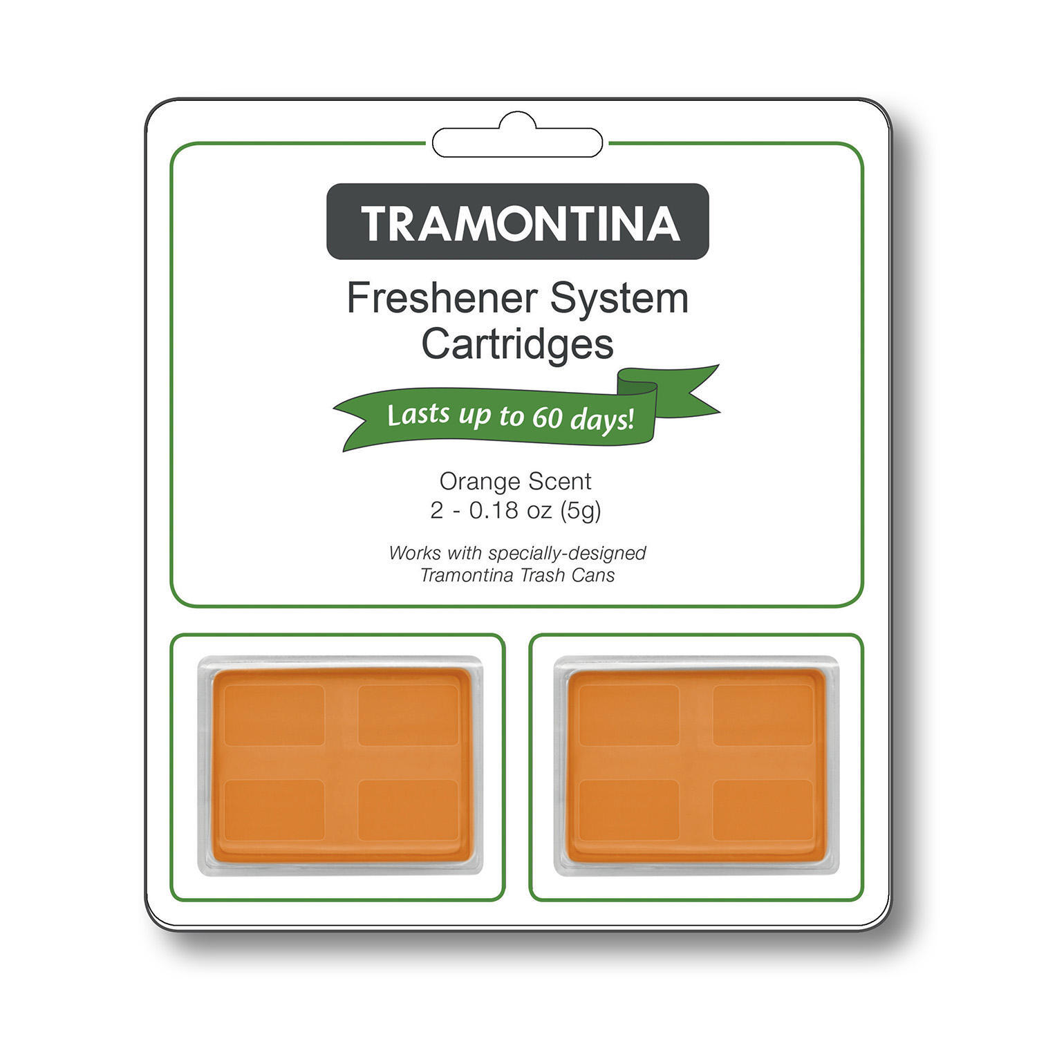 Tramontina Step Can Freshener System Cartridges, Select Scent (2 pk.) , Orange