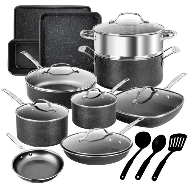 Tramontina Stone Pots and Pans Set Nonstick Cookware Bakeware Set