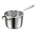 thumbnail image 1 of Tramontina Tempo Tri-Ply Base Stainless Steel 4-Quart Sauce Pan with Glass Lid, Induction-Ready Saucepan, Oven-Safe, Dishwasher-Safe, 1 of 8