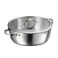 thumbnail image 1 of Tramontina Tempo Tri-Ply Base Stainless Steel 6-Quart Braiser Pan with Glass Lid, Induction-Ready, Oven-Safe, Dishwasher-Safe, 1 of 8