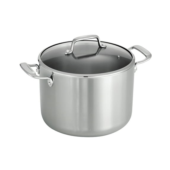 Tramontina Tri-Ply Clad 8 Qt Covered Stainless Steel StockPot