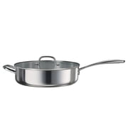 Tramontina Triverge 5 Quart Tri Ply Clad Stainless Steel Jumbo Cooker with Lid, Induction Ready and Oven Safe