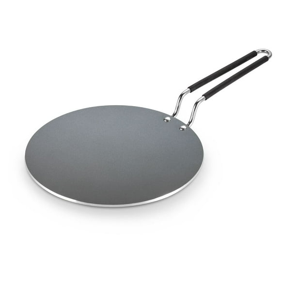Tramontina Utsava 10.5 in. Ceramic-Coated Non-Stick Stainless Steel Concave Tawa