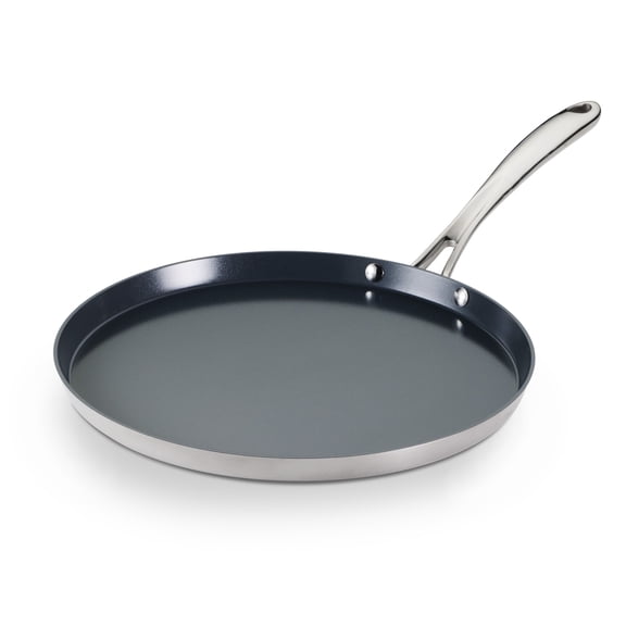Tramontina Utsava 11 in. Ceramic-Coated Stainless Steel Dosa Tawa