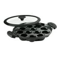 thumbnail image 1 of Tramontina Utsava Pre-Seasoned Cast Iron Appam Pan, 12-Hole Appe Pan with Lid, Great for Paniyaram, Takoyaki, 1 of 8