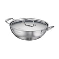 thumbnail image 1 of Tramontina Utsava Tri-Ply Clad 3.75 Qt Covered Kadai with Ceramic Interior – Induction-Ready, 1 of 9