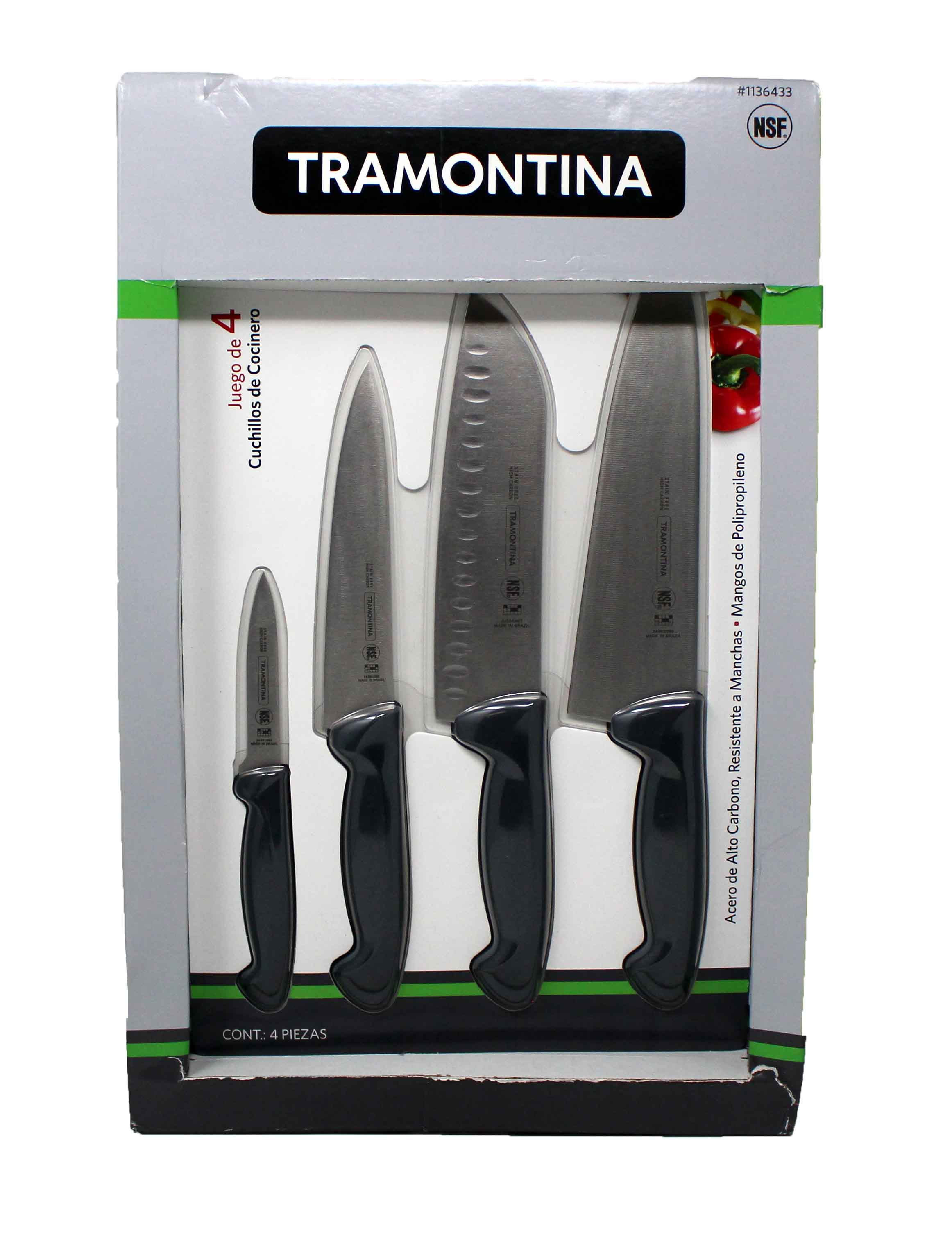Tramontine Proline Cooks Knife Set Assorted 4 Pieces