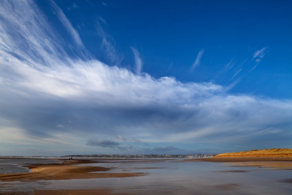 Tramore Strand and Town from the Dunes Tramore County Waterford Ireland Canvas Art - Panoramic Images (36 x 12)