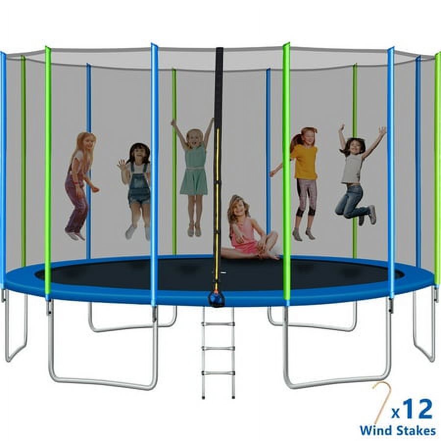 Trampoline 16FT 330LBS Capacity, Exercise Trampoline for Kids/Adult