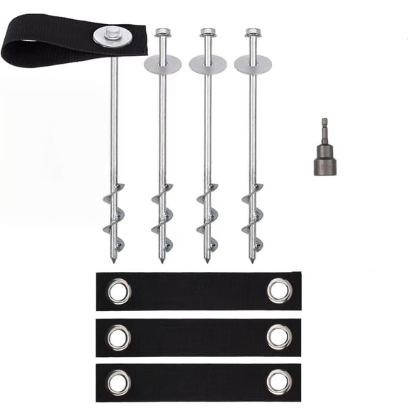Trampoline Anchors High Wind Heavy Duty 12" Set of 4